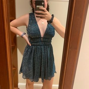 lulus smokeshow teal mini dress!!